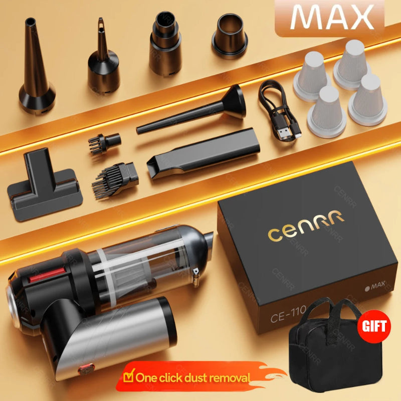 CENRR Mini Car Vacuum Cleaner 998000Pa Powerful Cordless Portable Handheld Vacuum & Blower
