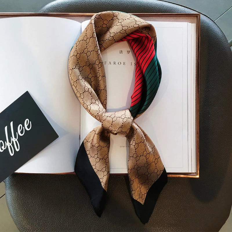 Set of 24 Silk Scarves – Colorful Printed Fashion Accessories