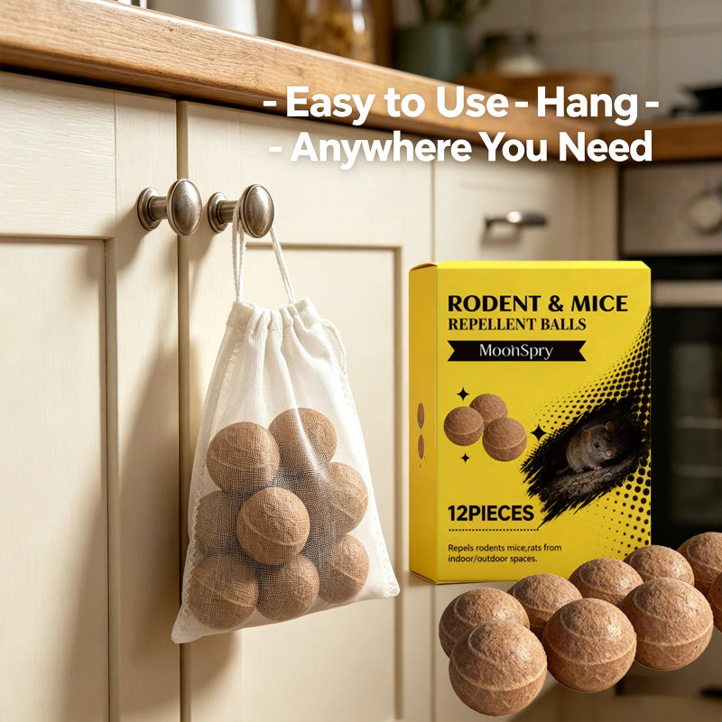 Peppermint Oil Mice Repellent Balls – Long-Lasting Natural Rat Repellent for Indoor & Outdoor Protection