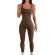 Women’s Sleeveless Unitard Bodysuit – Stretchy Full-Length Jumpsuit | Multi-Color Options