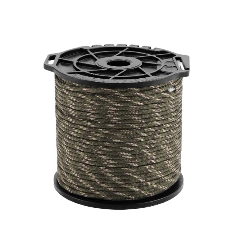 650LB Paracord 100M 9 Core 4mm Military Tactical Parachute Rope Spool for Outdoor Survival, Camping & DIY Projects