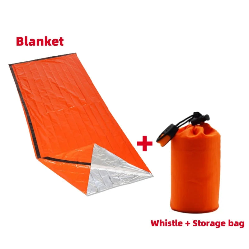 Emergency Sleeping Bag Mylar Blanket Waterproof Lightweight Survival Shelter for Camping & Hiking