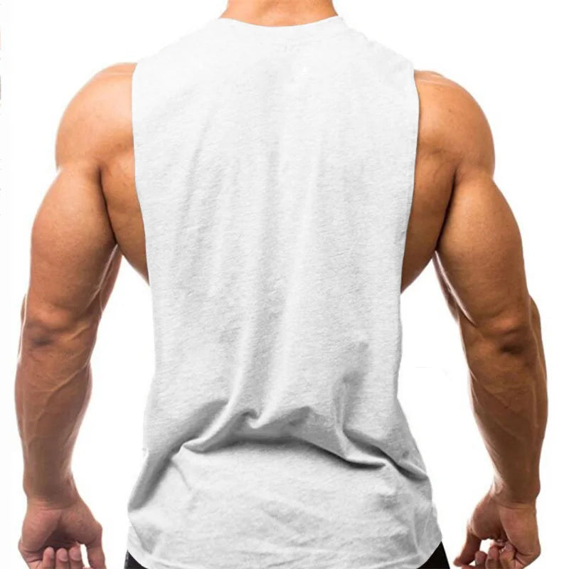 RISE N’ GRIND Men’s Sleeveless Gym Tank Top – Muscle Fit Workout Vest