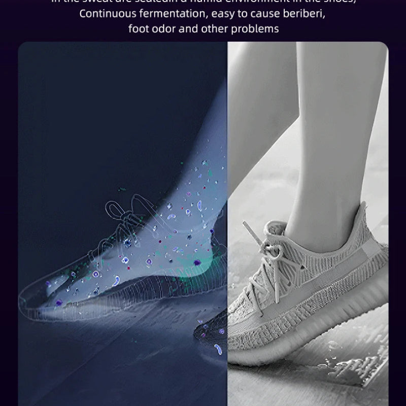 Foldable Electric Shoe Dryer Machine 220V, Intelligent Fast Heating Footwear Dryer with UV Sterilization & Deodorization