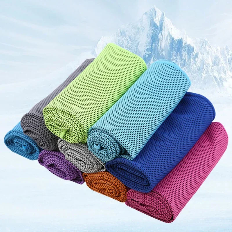 Quick Dry Cooling Towel with Portable Case for Sports Fitness and Outdoor Activities
