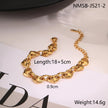 Heart Link Bracelet Set – Gold-Tone & Silver-Tone Stackable Bracelets