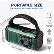 STONEGO Solar Hand Crank Emergency Radio – AM/FM NOAA, USB-C Charging, LED Flashlight, SOS Alarm & Compass