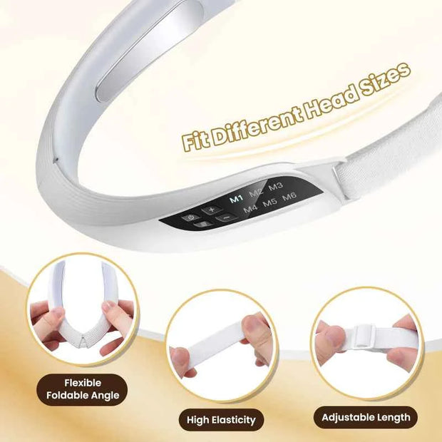 V-FACE 6-Mode EMS Facial Massager – USB Rechargeable Face Contouring Device with Adjustable Headband