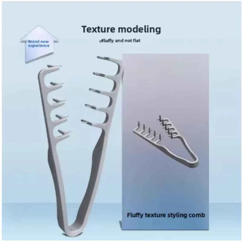 Men's Styling Comb Set, Plastic Material, Portable Small Easy Storage, Hair Grip Define Volume, Travel Office Dorm Use