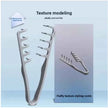 Men's Styling Comb Set, Plastic Material, Portable Small Easy Storage, Hair Grip Define Volume, Travel Office Dorm Use