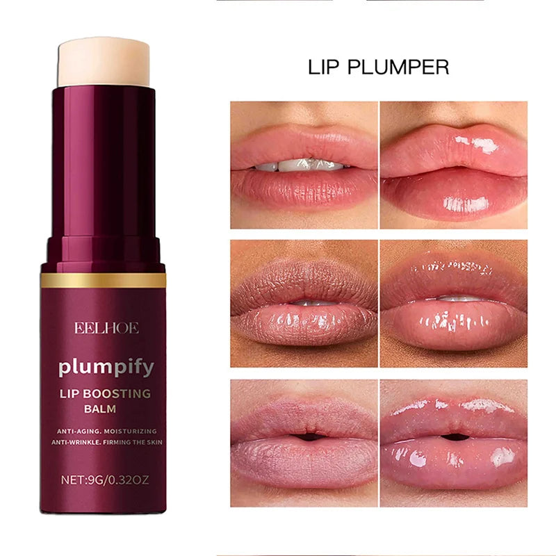 Fast Plumping Lip Balm – Moisturizing Gloss Oil Lip Plumper for Soft Fuller-Looking Lips & Daily Care
