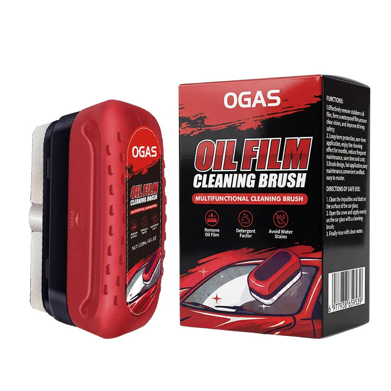 OGAS Automotive Car Glass Oil Film Cleaning Brush 150ml | Windshield & Window Cleaner