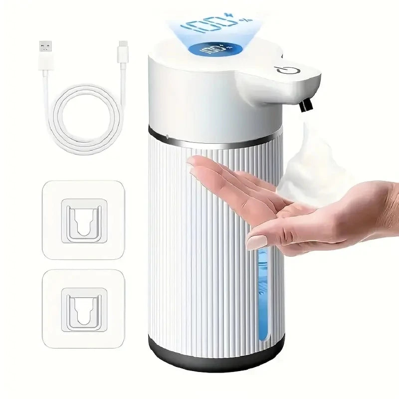 420ML Automatic Smart Sensor Soap Dispenser – Wall-Mounted Electric Foam & Liquid Pump