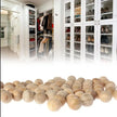 Natural Cedar Wood Moth Repellent Balls for Clothes, Drawers & Storage Boxes – 20/40/60pcs Camphor Wood Balls