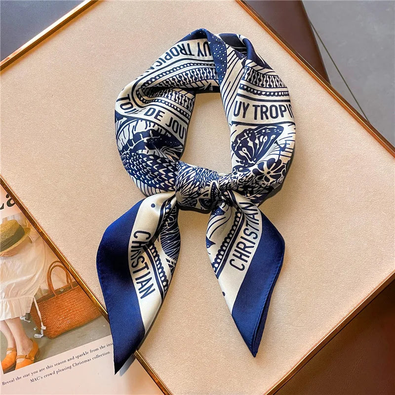 Set of 24 Silk Scarves – Colorful Printed Fashion Accessories