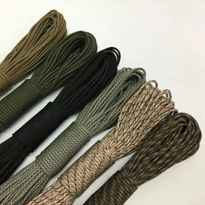 550 Military Paracord 7 Strand 4mm Tactical Parachute Cord Rope for Camping, Survival & DIY Bracelet Projects