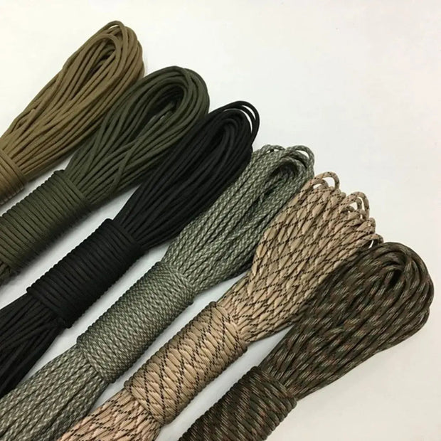 550 Military Paracord 7 Strand 4mm Tactical Parachute Cord Rope for Camping, Survival & DIY Bracelet Projects