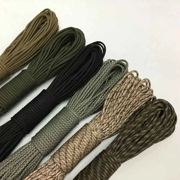 550 Military Paracord 7 Strand 4mm Tactical Parachute Cord Rope for Camping, Survival & DIY Bracelet Projects