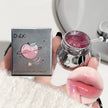 D&Xi Peach Little Silver Jar Lip Balm – Moisturizing Lip Care Jelly with Hydrating Lip Gloss Finish