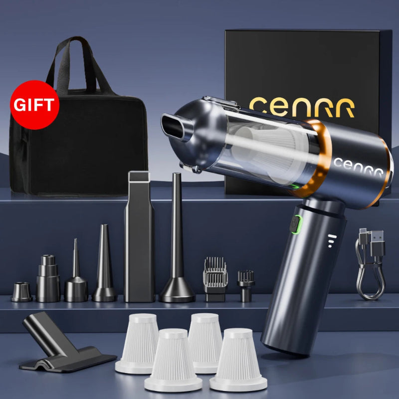 CENRR New Mini Car Vacuum Cleaner 998000Pa Powerful Portable Handheld Vacuum & Blower