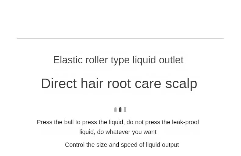 Scalp Massage Dual-in-One 1ml Liquid Applicator with Comb Teeth and Ball Massage Head