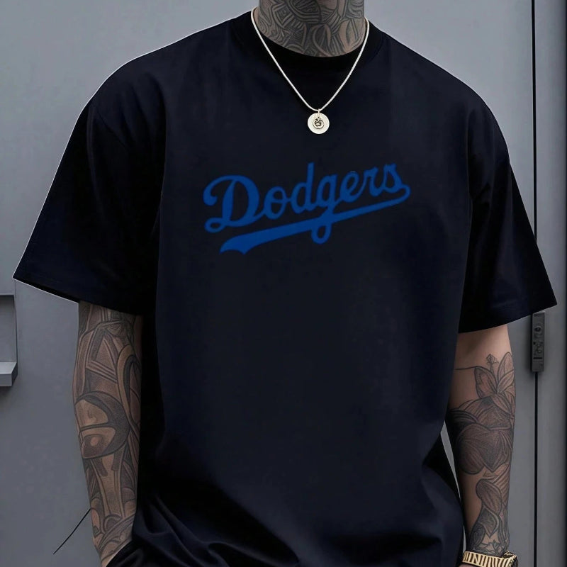 Dodgers White Script Logo T-Shirt