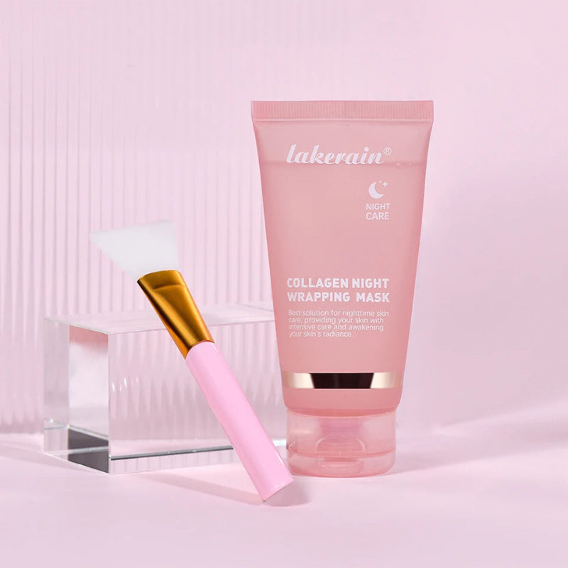 Korean Collagen Overnight Wrapping Peel Off Facial Mask Moisturizing Hydrating Brightening Skin Care Mask
