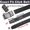 Rongke POLO Luxury Black Leather Belt with Polished Metal Buckle