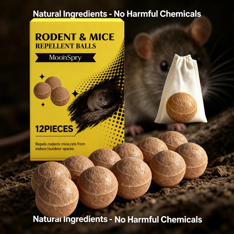 Peppermint Oil Mice Repellent Balls – Long-Lasting Natural Rat Repellent for Indoor & Outdoor Protection