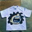 Chic American Anime Cartoon Street Hip-hop Cotton Men's Summer Fashion Loose Graphic T Shirts Streetwear Harajuku Unisex Tops