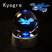 Pokémon 3D Crystal Ball LED Night Light with Color-Changing Base