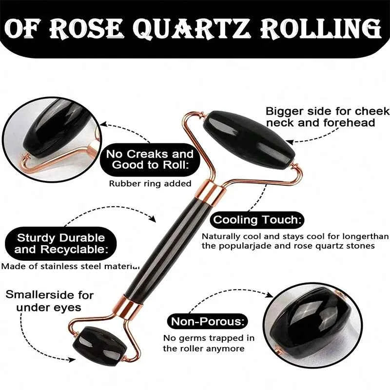 Optional 1Pcs 2Pcs 3Pcs Ice Face Roller Gua Sha Tool Set Portable Household Facial Massage Skin‑Care Accessory