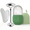 Facial Gua Sha Roller Set with Stainless Steel Massage Tool and Ice Face Roller Beauty Kit