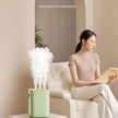 1.8L Large Capacity Humidifier with Three Nozzle Spray, Night Light & Double Filter Aromatherapy Mist Machine for Bedroom, Car & Home