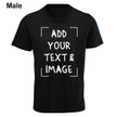 Add Your Text & Image Customizable Crew Neck Short Sleeve T-Shirt