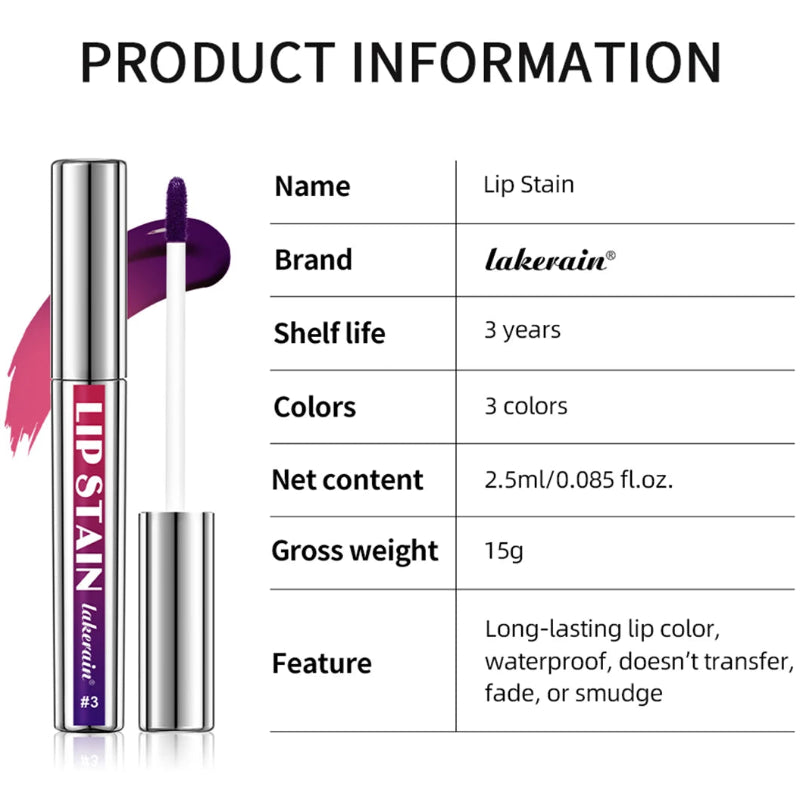 Lakerain Peel-Off Lip Stain Long-Lasting Color