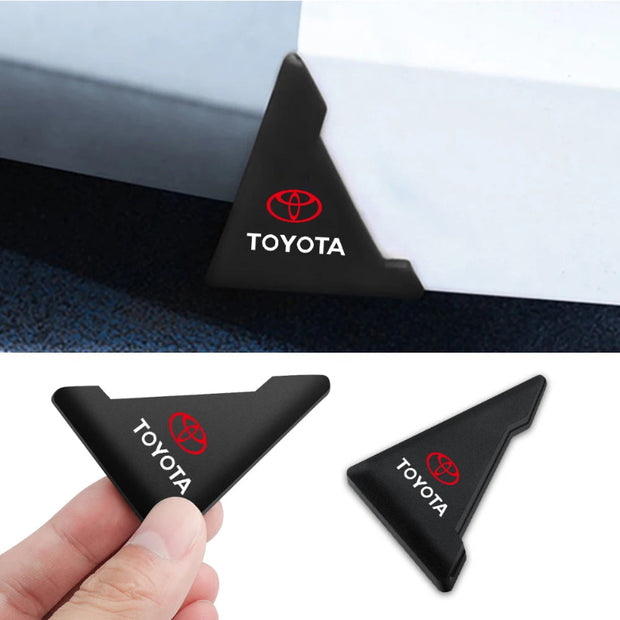 2Pcs Silicone Car Door Corner Protector Sticker for Toyota CH-R Corolla RAV4 Prius Yaris Anti-Collision Guard Cover