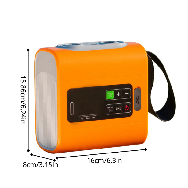 WESTTUNE Rechargeable Portable Electric Air Pump with Inflation, Deflation, LED Display and Nozzle Set