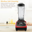 BioloMix 2200W 3HP BPA-Free Commercial Blender with Variable Speed, Pulse Control, Tamper and US Plug – Red