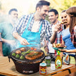 KL1 Cast Iron Charcoal & Alcohol Stove Portable Outdoor Cooking Stove for Camping, Picnic, BBQ & Preppers Gear