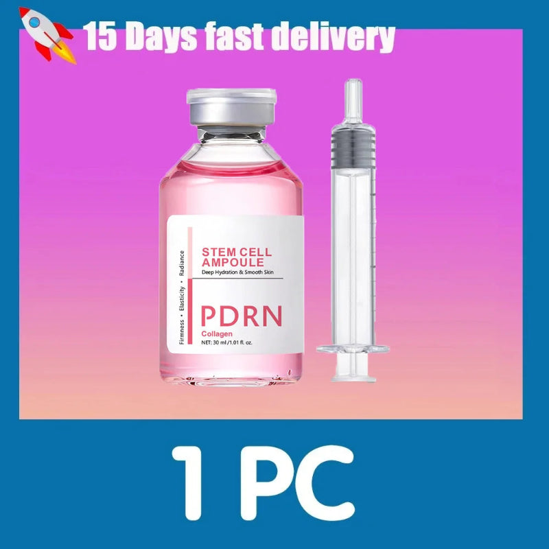 PDRN Stem Cell Ampoule with Collagen – 30ml Hydrating Facial Serum with Hyaluronic Acid and Nicotinamide