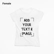 Add Your Text & Image Customizable Crew Neck Short Sleeve T-Shirt
