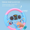 Infant Simulation Steering Wheel Toy with Light Sound Effects Kids Early Education Driving Toy for Stroller Car Play