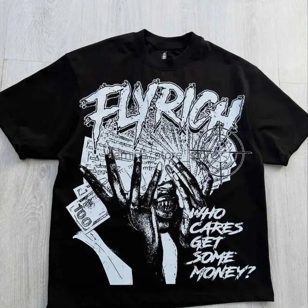 FLYRICH Graphic Tee - Bold and Stylish Graphic Print T-Shirt
