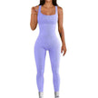 Women’s Sleeveless Unitard Bodysuit – Stretchy Full-Length Jumpsuit | Multi-Color Options