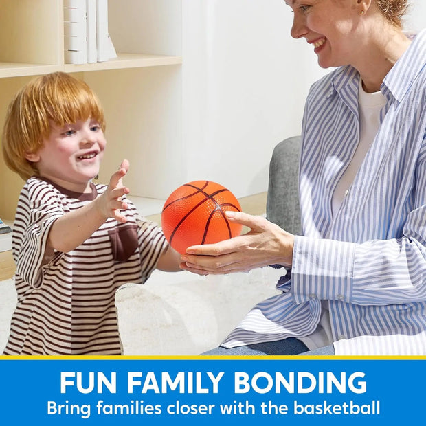 SYNCFUN Mini Basketball Set with Hand Pump for Indoor and Outdoor Fun