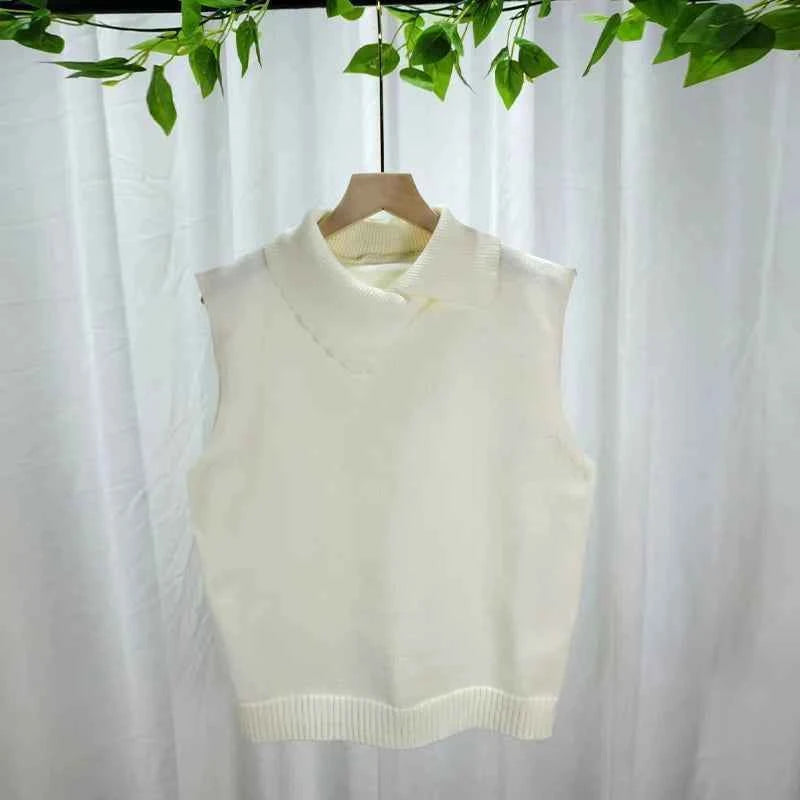 Knitted Sleeveless Turtleneck Vest – Stylish Casual Wear for Women | Multi-Color Options