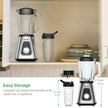BioloMix 1300W Smoothie Maker with 1.5L Glass Jar, Personal Blending Bottle and US Plug