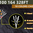 30/50/100M 4mm Paracord 9 Core 650 Military Standard Parachute Rope for Camping, Survival, DIY Bracelets & Outdoor Use