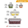 8-Piece BPA-Free Airtight Food Storage Containers with Locking Lids
